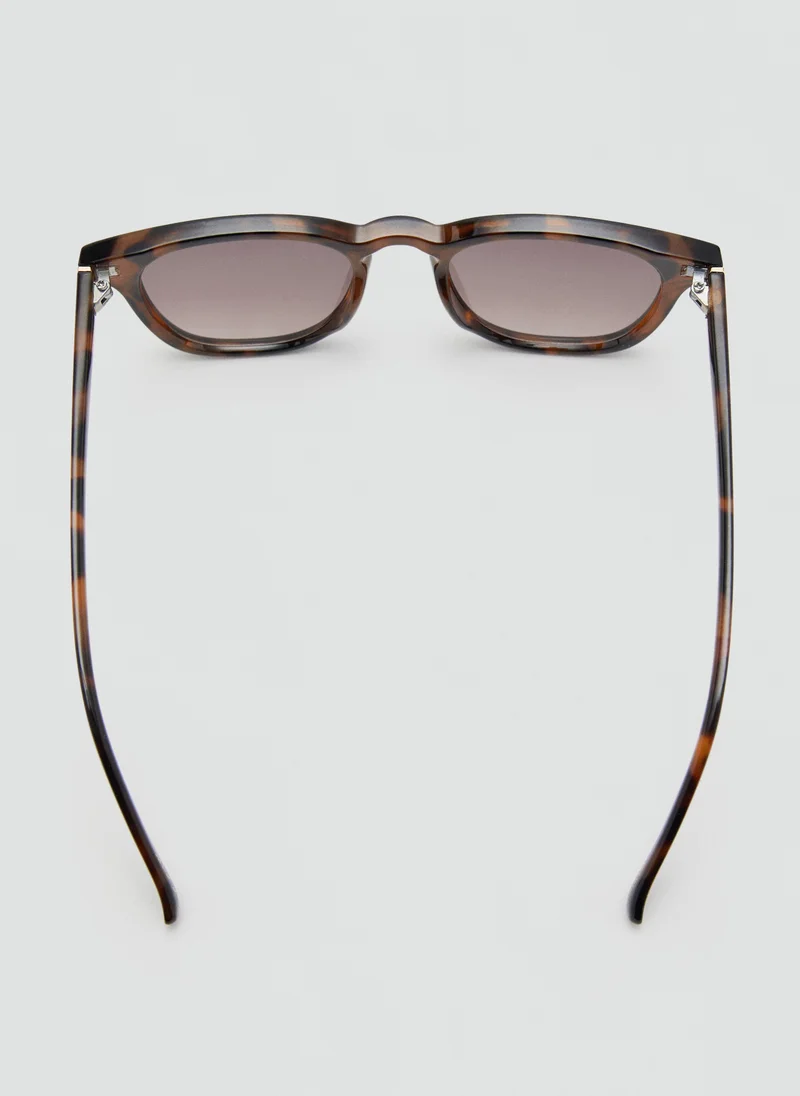 Mango Man Round-framed sunglasses