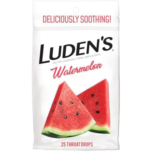 Ludens Soothing Throat Drops Watermelon 25 ct Pack of 1