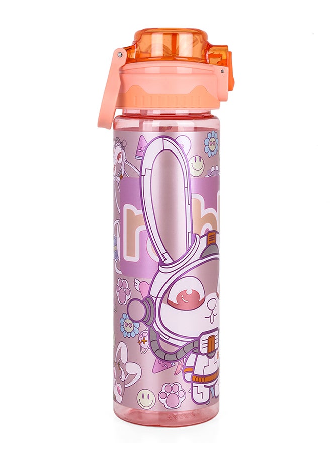 Nova kids Water Bottle With Straw 700 Ml - Orange - Image 2