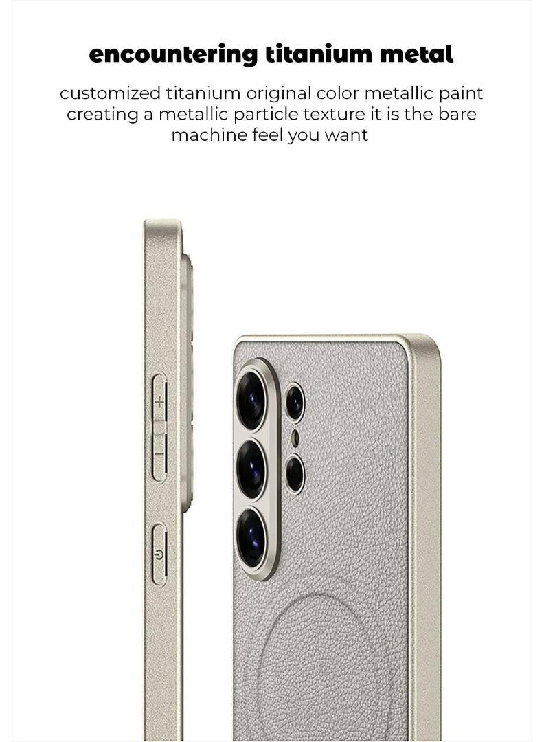 GKK Luxury Leather Case for Samsung Galaxy S26 Ultra (2026) , Ultra-Thin, Anti-Drop, All-Round Protection Phone Cover Support MagSafe Wireless Charging with Pen Slot Design - Pen NOT Included - Image 3