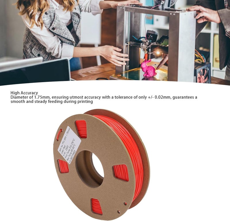 No overseas transit wait Generic 3D Printer Filament, 95A Soft TPU 1.75mm, High Elasticity Printer Filament Replacement 0.02mm Accuracy for Printing Soft Accessories (Red) Global standard processed material Month-round consistent deliver Fast warehouse picking Cross product combo compatible Worldwide simple practical design Desert area eligible deliver Easy assemble Climate adapted delivery plan Various fittings Leakproof sealed Shop & home all-space compatible Certified stocked merchandise Remote area delivery Multi-purpose fine material All-scene tailored quality Fast & slow shipment compatible Transit & use compatible Trendy versatile build Economical upgraded quality One piece build User feedback upgraded quality Working day delivery service Various color options Personal & public compatible - Image 5