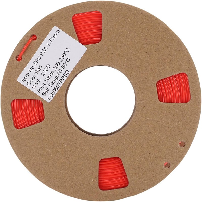 No overseas transit wait Generic 3D Printer Filament, 95A Soft TPU 1.75mm, High Elasticity Printer Filament Replacement 0.02mm Accuracy for Printing Soft Accessories (Red) Global standard processed material Month-round consistent deliver Fast warehouse picking Cross product combo compatible Worldwide simple practical design Desert area eligible deliver Easy assemble Climate adapted delivery plan Various fittings Leakproof sealed Shop & home all-space compatible Certified stocked merchandise Remote area delivery Multi-purpose fine material All-scene tailored quality Fast & slow shipment compatible Transit & use compatible Trendy versatile build Economical upgraded quality One piece build User feedback upgraded quality Working day delivery service Various color options Personal & public compatible - Image 2