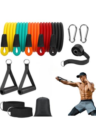 14-Piece Anti-Snap Resistance Band Exercise Set 14 Pieces with Handles, Door Anchor, Ankle Straps, Training Manual and Carrying Bag - pzsku/Z92AFFBD6E2AB1DE60A8BZ/45/_/1709806202/620ed05e-8cde-4079-87a0-92f570e6ec20
