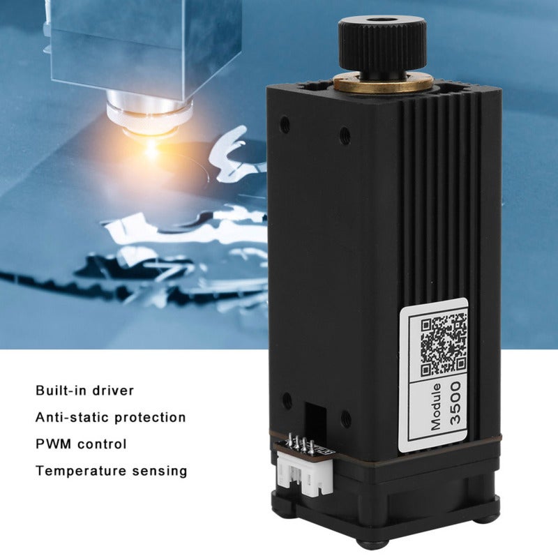 Laser Module: 0.5-1mm Engraving Depth, 0.5mm Cutting Capability - PWM Adjustable Power for Precise Control, Grayscale Engraving for Wood, Leather, Blackening Plastics - Image 1
