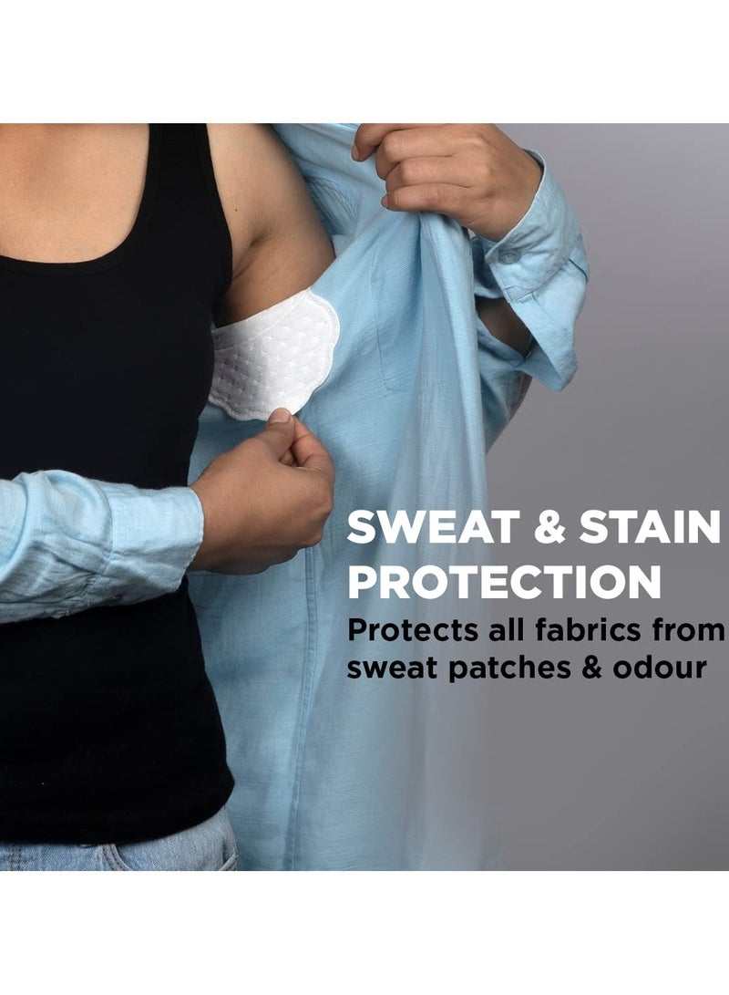 PeeSafe Sweat Pads For Underarm, Breathable And Deodorizing, Prevents Stains, Absorbs Sweat & Unpleasant Armpit Odour, Premium Qualuity Self Adhesive Glue – 14 Folded Pads (Pack of 2) - Image 5