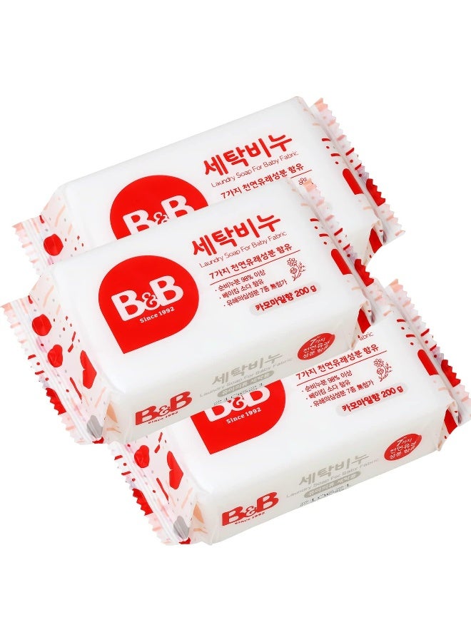 B&B [B&B] b&b Laundry Soap for Baby Clothing [(Chamomile) - 200g 3EA]  - Image 1