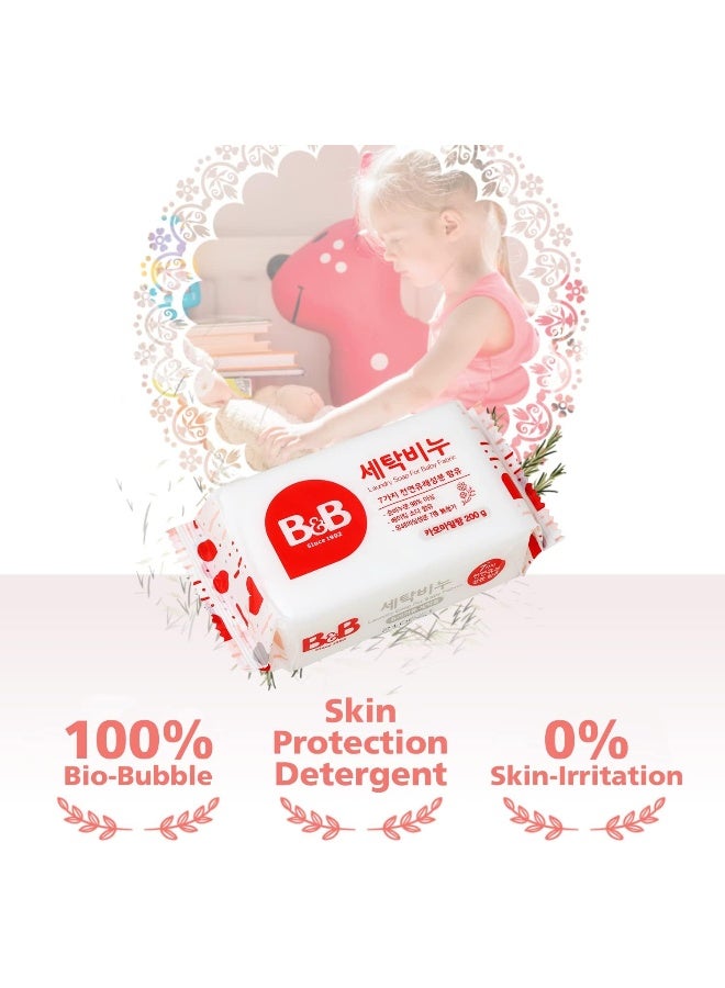 B&B [B&B] b&b Laundry Soap for Baby Clothing [(Chamomile) - 200g 3EA]  - Image 2