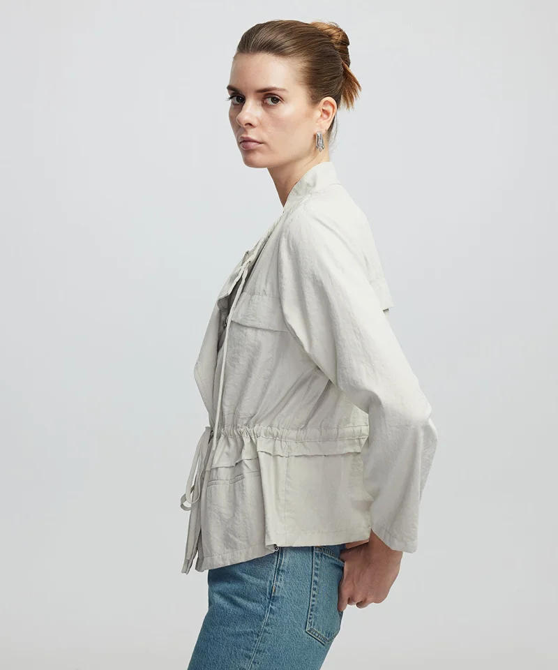 ابيكول جاكيت غير مبطن بخصر قابل للتعديل