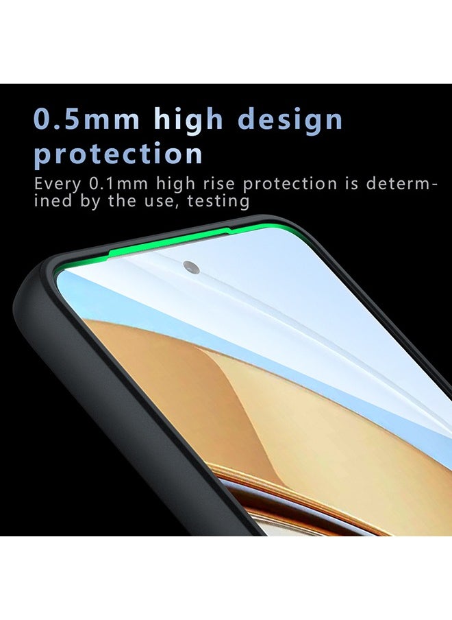 Generic - Case for Vivo V40 Lite 5G, Frosted Translucent Back Protective Slim Phone Cover, Anti-Fingerprints, Anti-Fall Drop Protection, Shockproof Case for Vivo V40 Lite 5G (Black) - Image 1