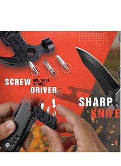 Excefore Multitool Hammer 12 in 1 Emergency Escape Car Safety Portable Mini Camping Gear Survival Tool for Men DIY Handyman Father Dad Husband Boyfriend Him Women  - Image 3