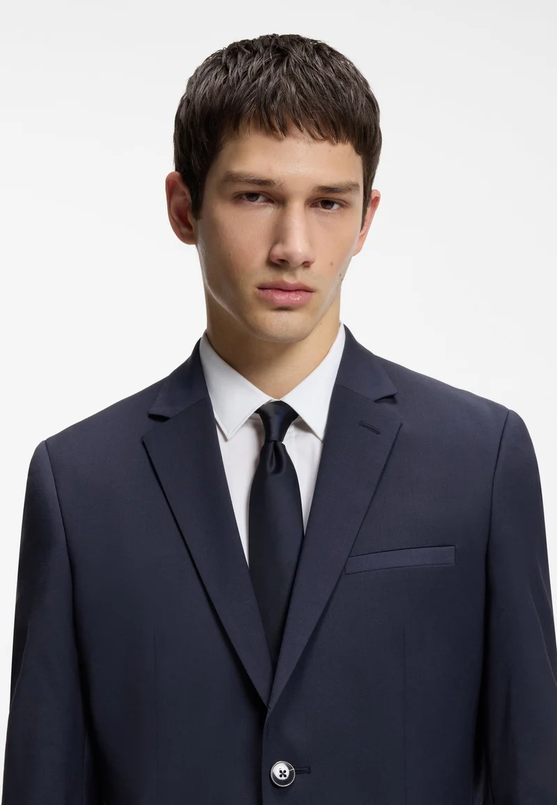 HUGO Dark Blue Two-piece extra-slim-fit suit in a wool blend for Men | Best Price UAE