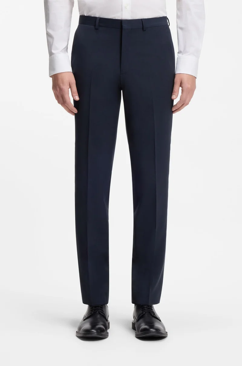HUGO Dark Blue Two-piece extra-slim-fit suit in a wool blend for Men | Best Price UAE