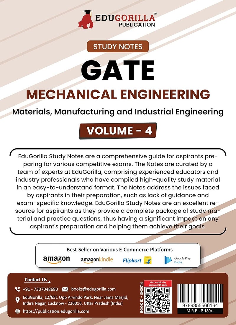 GATE Mechanical Engineering Materials, Manufacturing and Industrial Engineering (Vol 4) Topic-wise Notes | A Complete Preparation Study Notes with Solved MCQs - Image 2
