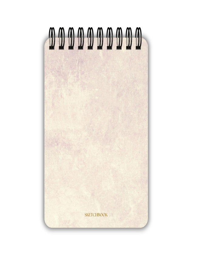 EKDALI Wiro Bound Sketch Book| Spiral bound at top | A4 Size| Pages 150 GSM| Natural Shade Paper| Ideal for artists and beginners | 100 pages - 50 sheets | ideal for sketching drawing doodling (Peach) - Image 1