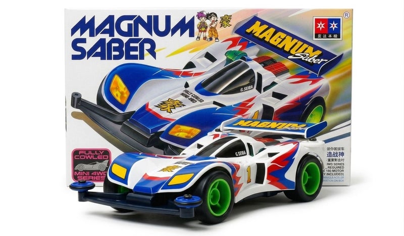 Mini 4WD Da Sang Car in the Shape of Magnum Saber - S1 Chassis