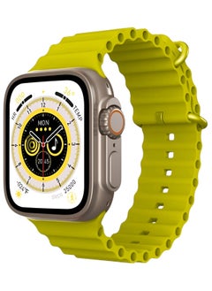 X8+ Ultra Smart Watch Bluetooth NFC Wireless Charging - Yellow