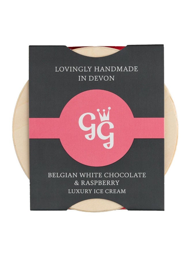 Gourmet Ice Cream, Belgium White/Raspberry - 500ml, UK