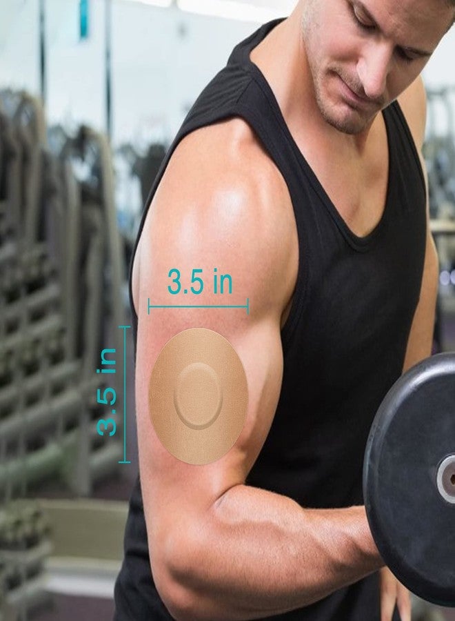MEDMAX CGM Patches for Freestyle Libre & Medtronic Guardian (25-Pack), Sweat-Resistant Waterproof Breathable Skin-Friendly Latex Free Adhesive Patches, Durable CGM Patches (Tan) - Image 4