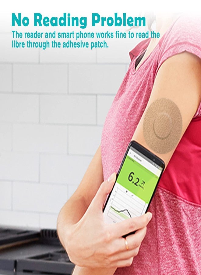 MEDMAX CGM Patches for Freestyle Libre & Medtronic Guardian (25-Pack), Sweat-Resistant Waterproof Breathable Skin-Friendly Latex Free Adhesive Patches, Durable CGM Patches (Tan) - Image 3