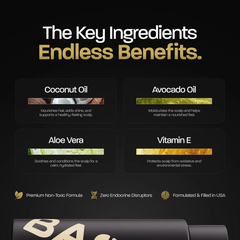 Based Bodyworks BASED Shower Duo Shampoo & Conditioner Bundle with Peppermint Oil & Coconut Oil, Cleansing Shampoo & Hydrating Conditioner for Men, No Sulfates, Silicones, or Parabens, 12 fl oz (Pack of 2) - Image 4