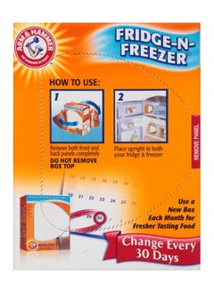 Arm & Hammer Pack of 2 Fridge-N-Freezer Baking Soda - 2x396.8 grams  - Image 2