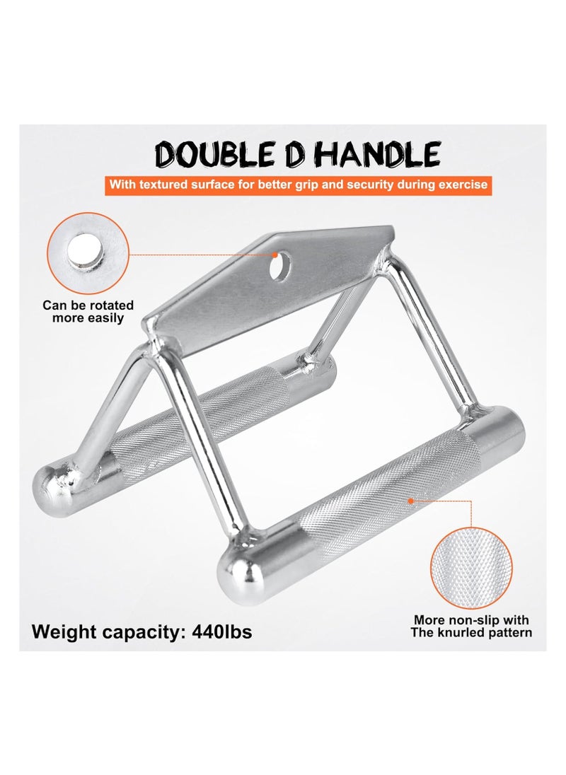 Generic - Triceps LAT Pull Down Attachment, Cable Machine Attachment for Home Gym, Weight Lifting Fitness-Including Nylon Braided Tricep Rope,V-Shaped Bar and V Bar with Rotation - Image 1