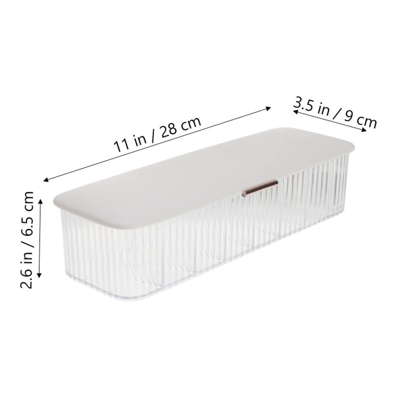 Pink Cable Organizer Box Dustproof Cord Storage For Neat Desk Durable Easy To Clean - Image 3