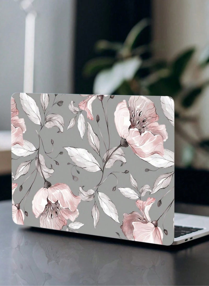 15 inch laptop sticker with floral pattern, one piece for a unique style that can be used on the keyboard or the back screen of the laptop - Image 1