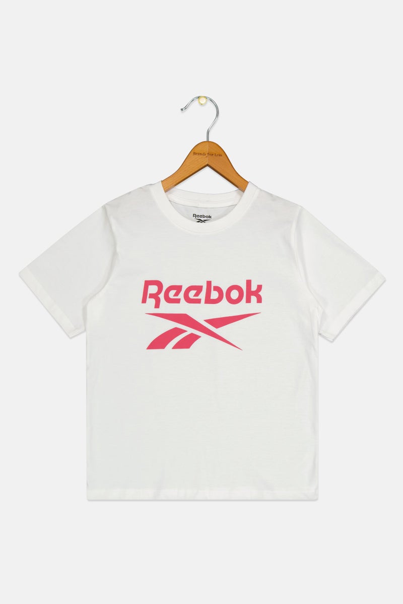 Reebok Kids Boy Sportswear Fit Short Sleeve Outdoor T-Shirt, White - Image 1
