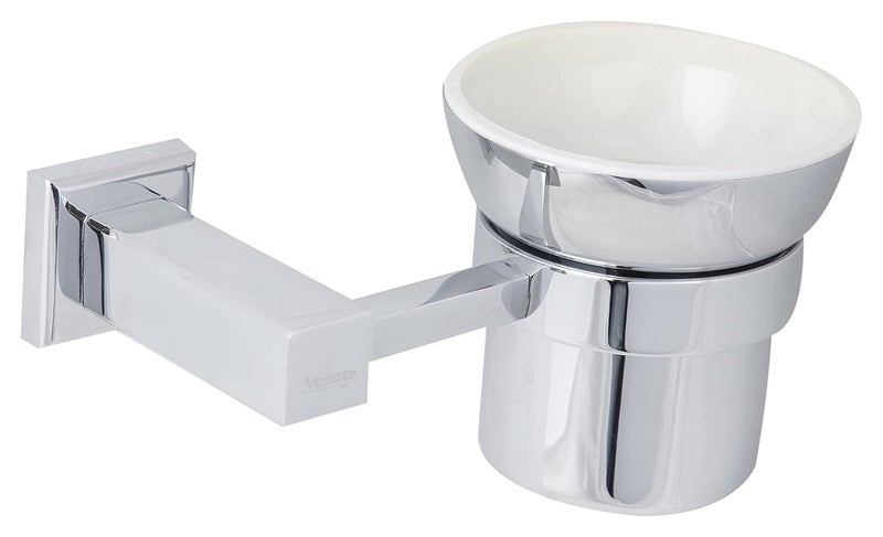Vantage حامل كوب مربع نحاسي Vantage VCK2012A 100 مع تصميم مقاوم للتآكل للتثبيت على الحائط للحمام والمطبخ وإعدادات أخرى - Image 1
