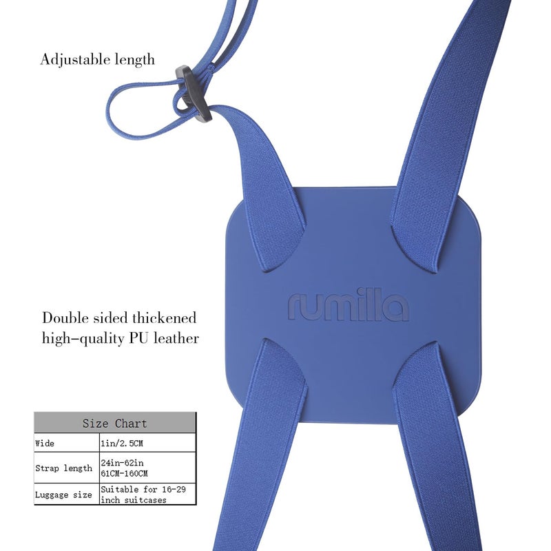 RUMILLA Luggage Straps for suitcasesï¼ŒLuggage Straps Bag Bungeeï¼Œ LAdd a Bag Easy to Travel Suitcase Elastic Strap Belt (Blue Luggage strap-1PCS) - Image 4