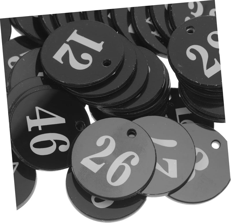 Wear resistant 50pcs Acrylic Round Id Number Tags 1-50 with Hole for Identification Coding, Key Cabinet Organization, Plant Labeling, and Luggage Marking All user group compatible Repeated use trusted quality All space matching look Global upgraded practical design Size-sorted warehouse storage Ready post purchase fulfill Solid anti-deform All condition resistant crafted quality All temp range compatible build Compact trendy practical build Simple multi-feature universal build Modern practical shape Budget friendly sizing alternatives Remote village delivery cover Stable domestic stock Dispersed regional warehouses Bulk storage easy optimized build Systematic nationwide ship Non sticky surface Pre-stock well-packed goods Budget friendly premium quality Multi-use well-engineered build Temp fluctuation resistant crafted quality Global trendy simple build - Image 3