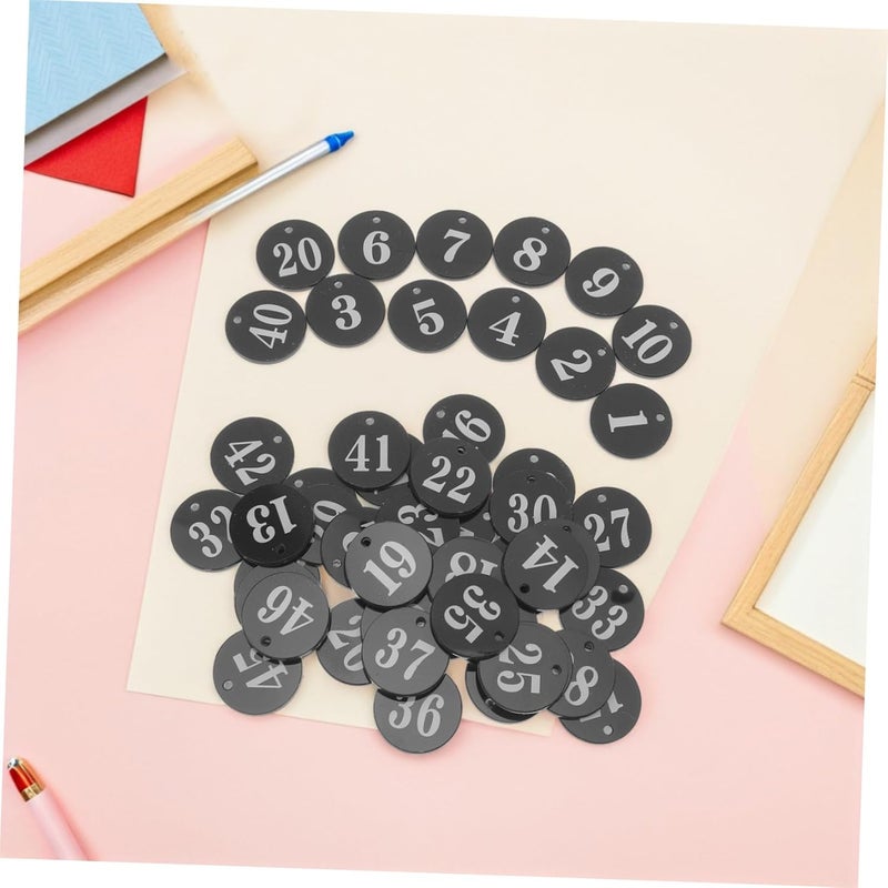 Wear resistant 50pcs Acrylic Round Id Number Tags 1-50 with Hole for Identification Coding, Key Cabinet Organization, Plant Labeling, and Luggage Marking All user group compatible Repeated use trusted quality All space matching look Global upgraded practical design Size-sorted warehouse storage Ready post purchase fulfill Solid anti-deform All condition resistant crafted quality All temp range compatible build Compact trendy practical build Simple multi-feature universal build Modern practical shape Budget friendly sizing alternatives Remote village delivery cover Stable domestic stock Dispersed regional warehouses Bulk storage easy optimized build Systematic nationwide ship Non sticky surface Pre-stock well-packed goods Budget friendly premium quality Multi-use well-engineered build Temp fluctuation resistant crafted quality Global trendy simple build - Image 5