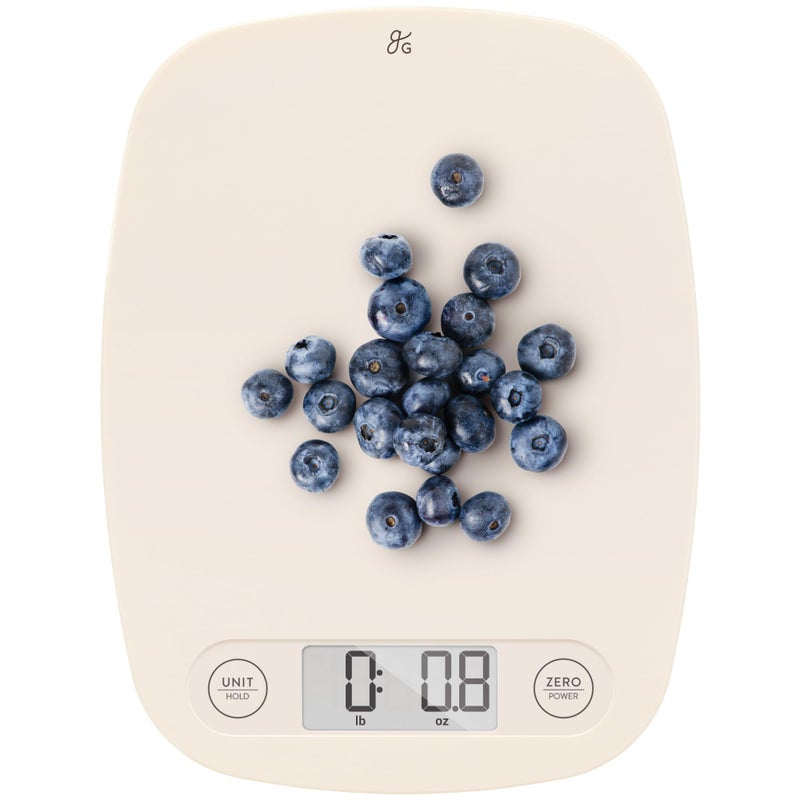 Greater Goods Digital Kitchen Scale - Cooking, Baking, Meal and Food Prep Scale, Weighs in Grams, Pounds and Ounces, Birch - Image 1