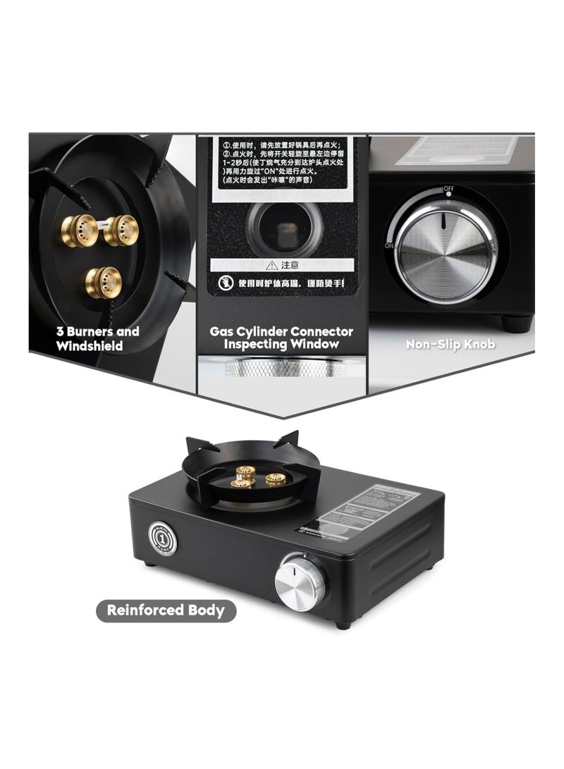 Bisbell Portable Camp Stove | Outdoor Gas Burner for Camping & Picnic with Carry Box | Model BB3521 - Image 4