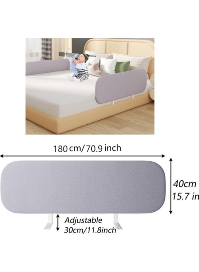 Bed Guard Rail for kids,Foldable Bed Guard Rail,Toddler Extra Long Bed Guard Rail,Universal Baby  Children Rail 1.8m  - Image 2