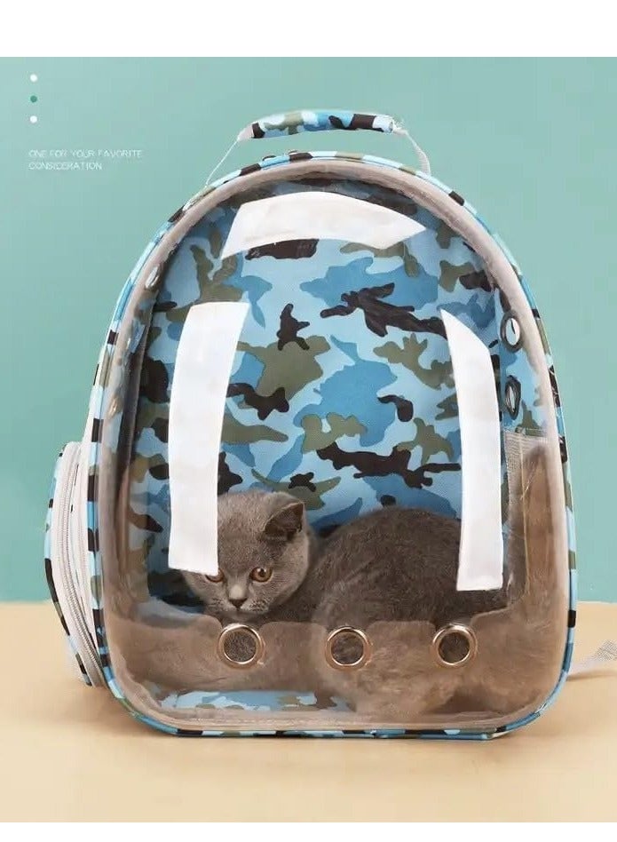 Generic Breathable Portable Backpack Carrier Carrying Bag for Small Medium Dogs Cats, Space Capsule Pet Carrier for Hiking Travel  - Image 2