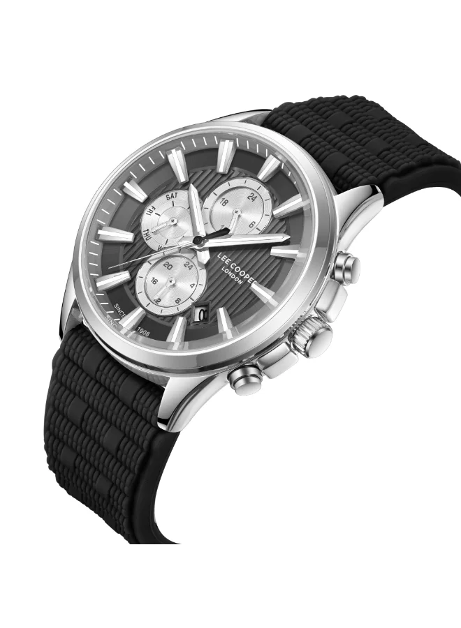Lee Cooper Men's Silicone Multi Function Watch LC08183.361 - 43 mm