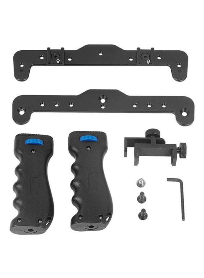 NIBEMINENT Dual Handheld Smartphone Photographic Bracket Holder Cage Black  - Image 1