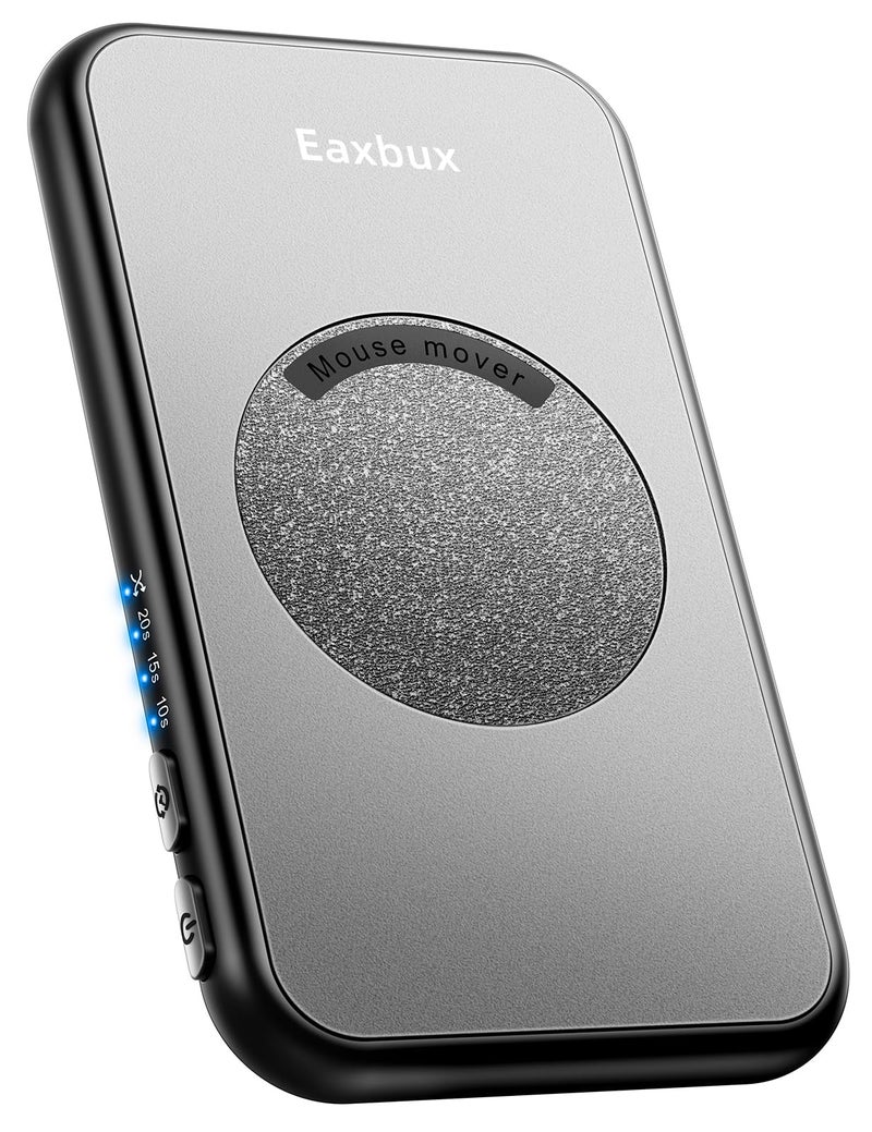 EAXBUX Ultra-Slim Mouse Jiggler,100% Undetectable Mouse Mover Jiggler Device Shaker with Adjustable Spinning Time,Random Movement,Gifts for Keeping PC/Laptop Active & Secure to Improve Work Efficiency - Image 1