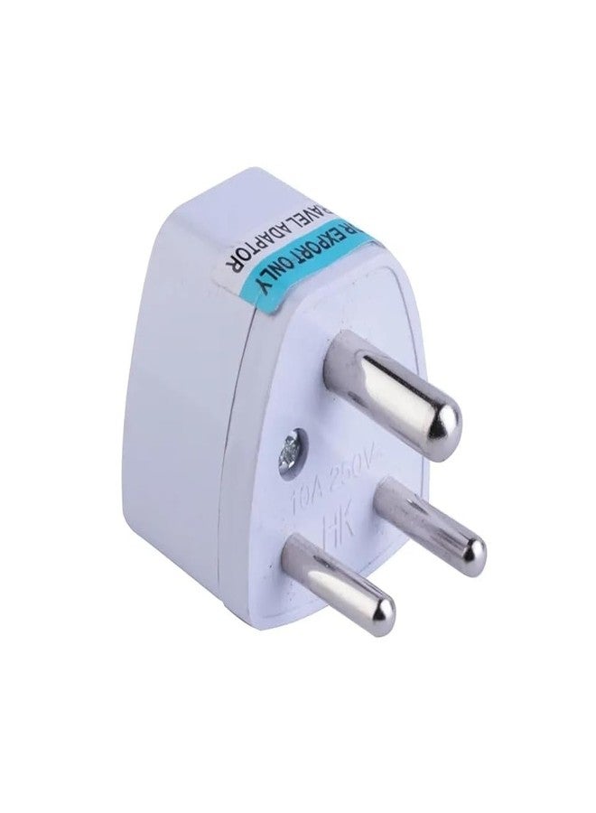 Nirvair India Converter Plug 3Pin - World Travel Adapter for USA, UK, Canada, Europe to India - Type D Adaptor Plug Socket for Foreign Devices in India (1) - Image 1