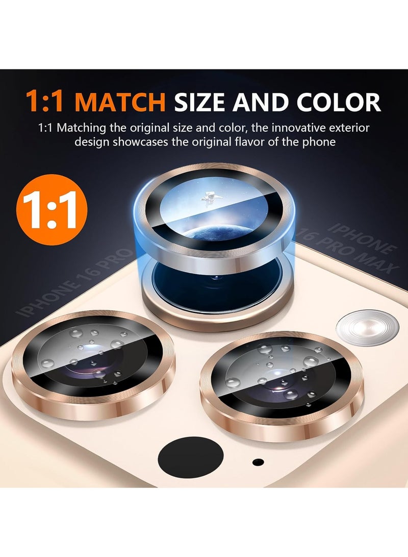 FARROBIZZ iPhone 16 Pro/16 Pro Max Camera Lens Protective Cover for iPhone 16 Pro/ProMax Camera Lens Protective Film 9H Tempered Glass + Aluminum Frame Camera Lens Film for iPhone 16 Pro/16 Pro  - Image 5
