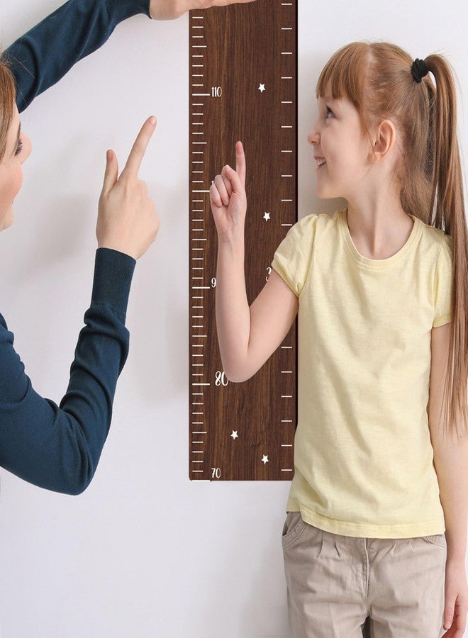 Filfeel Growth Chart for Kids, Wood Height Chart Kids Toddlers Height Measurement Ruler Height Wall Chart - Image 4