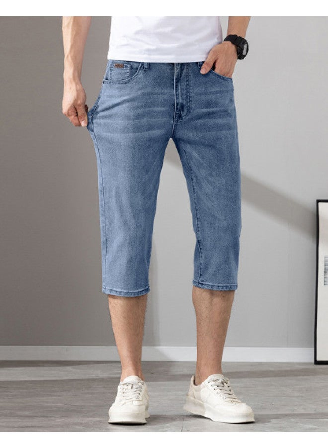Tucano fashionable & Versatile Men's 3/4 Length Pants - Breathable Comfort Stretch Denim With Minimalist Design - Image 1