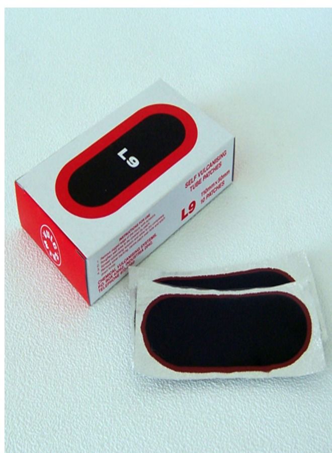 L9 CHEM VULC Welding Patches Rubber Welding Patch for Camping Gear, Floats, Car Tires, Bicycles, and Motorcycles - Pack of 10