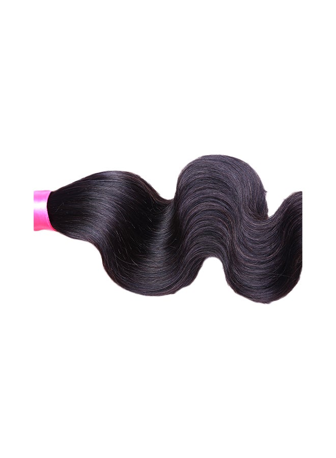 NIBEMINENT Pack Of 3 Brazilian Virgin Human Hair Extensions Black 30inch - Image 2
