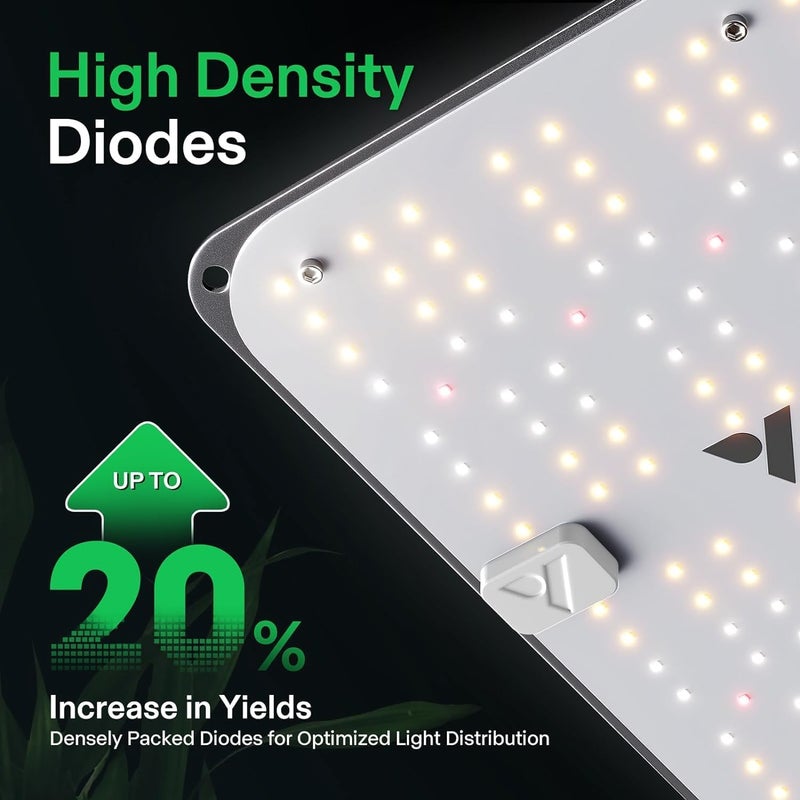 VIVOSUN ضوء نمو LED VS1000E مع ثنائيات الطيف الكامل، ضوء نباتي مشابه للشمس للنباتات الداخلية، الشتلات، الخضار والإزهار في خيام نمو 2x2/3x3 والدفيئات الزراعية - Image 2