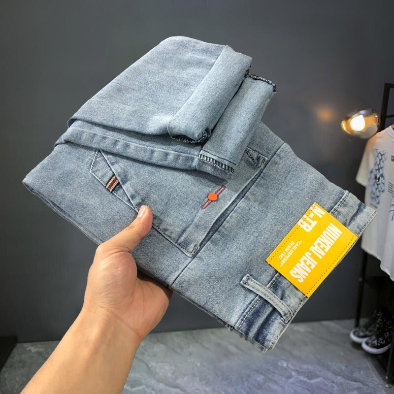 Unisex Classic Denim Jeans Loose Fit Daily Outdoor Wear - Image 1