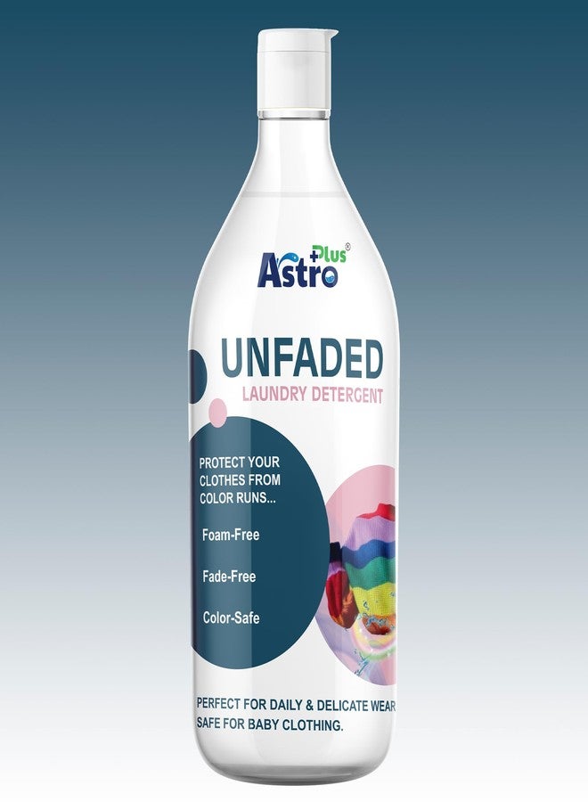 ASTRO PLUS + Unfaded Laundry Detergent Liquid 500ML | Hypoallergenic, Ecofriendly, Biodegradable, Gentle Fabric Wash |Natural Formula for Tough Stain Removal & Fabric Care - Image 1