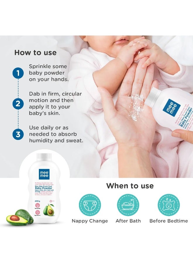 Mee Mee Baby Powder Fresh Feel, 400g - Image 4